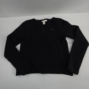 Ellen Tracy sweater wool black M womens 6816